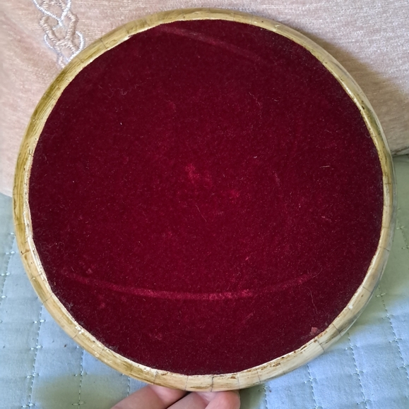 Antique HandPainted Moriage Indian Opium Box w/ Inlaid Camel Bone and Ebony Wood - Picture 12 of 14